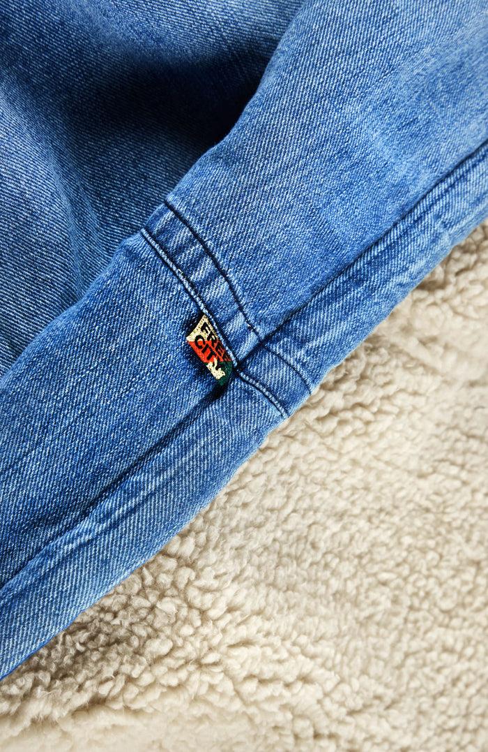 Freecity FREECITY X COMMUNE INDIGO SHERPA-BEAR BLANKET