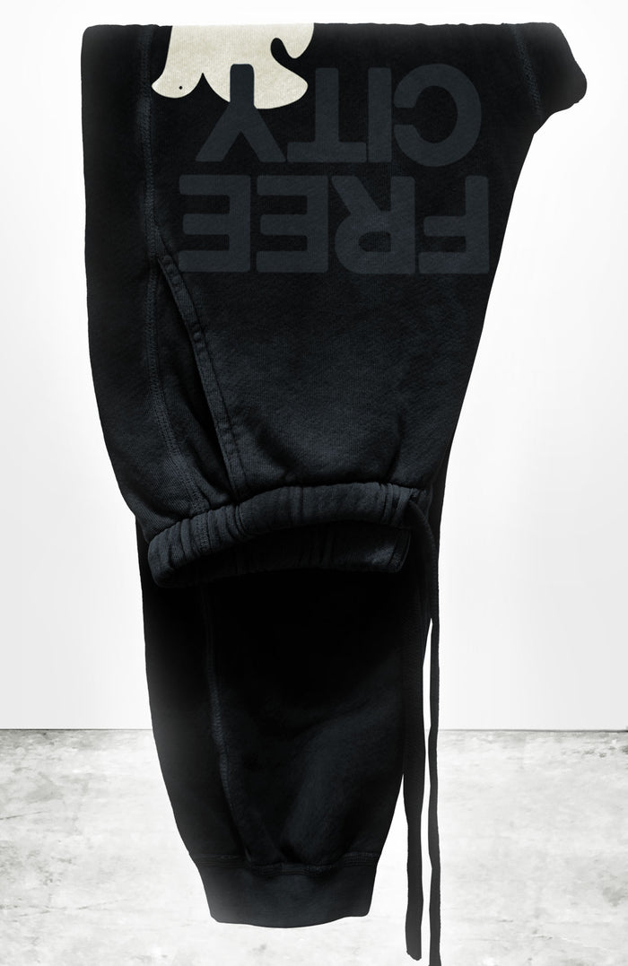 freecity FREECITYLARGE SUNFADES pocket sweatpant - BLACKSPACE
