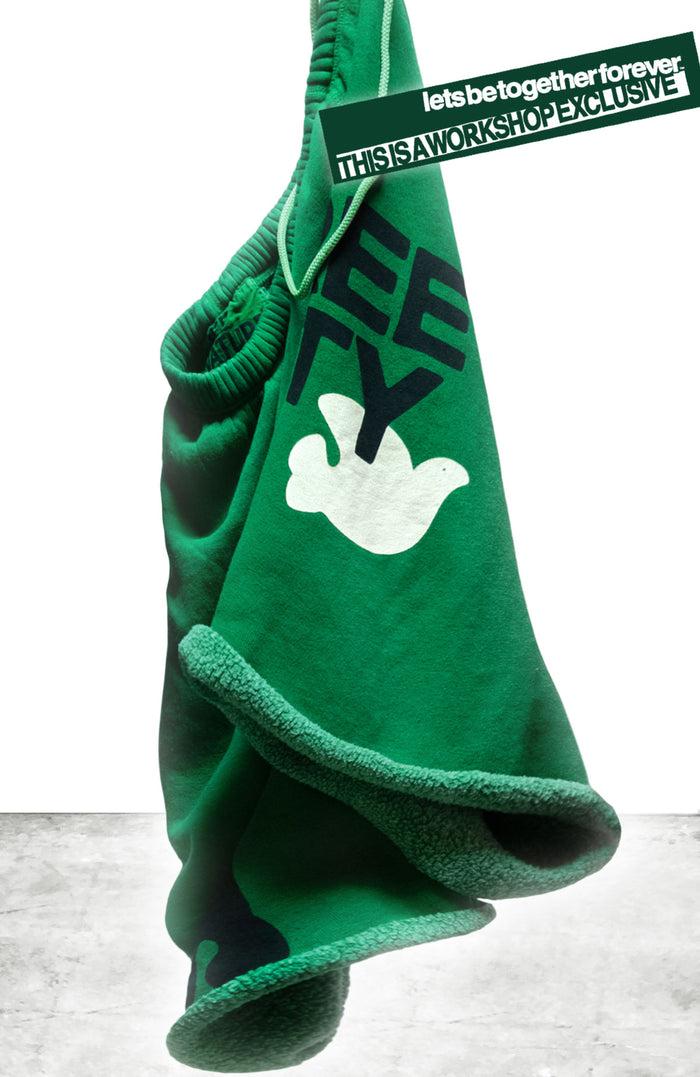 freecity "WORKSHOP EXCLUSIVE" CIRCA'99 OLDSCHOOL POLYBLEND/FLUFF OG LETSGO CUTOFFS - school green