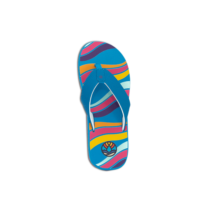 Freewaters Supreem Flip - Kids Sandals Blue Wave
