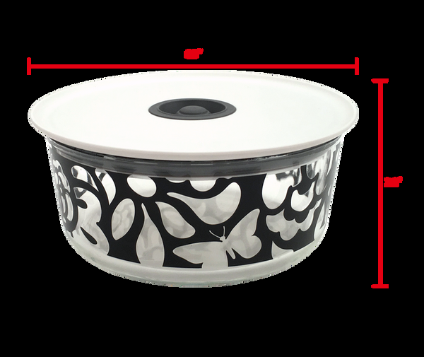 French Bull B&W Glass Storage Set Storage Container Set