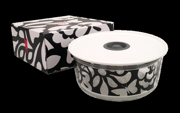 French Bull B&W Glass Storage Set Storage Container Set