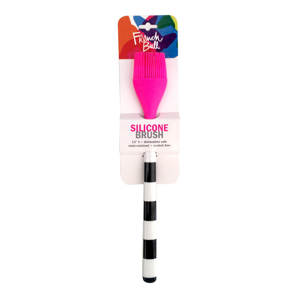French Bull B&W Stripe Silicone Brush Silicone Brush