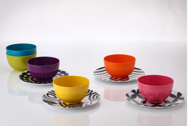 French Bull B&W 9" Plate Set Salad Plate