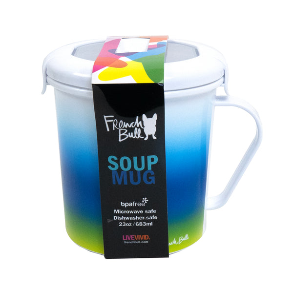 French Bull Blue Ombre 23oz Soup Mug