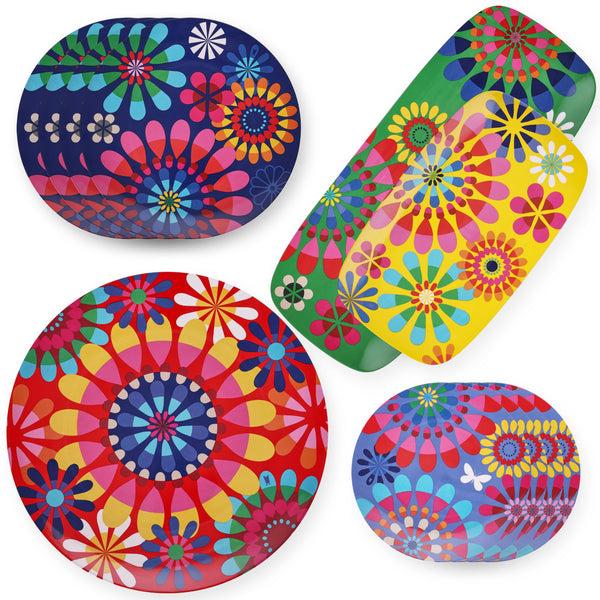 French Bull Festival Plate & Platter Set Collection