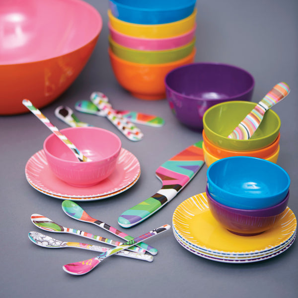 French Bull Fringe 6" Plate Set Appetizer Plate