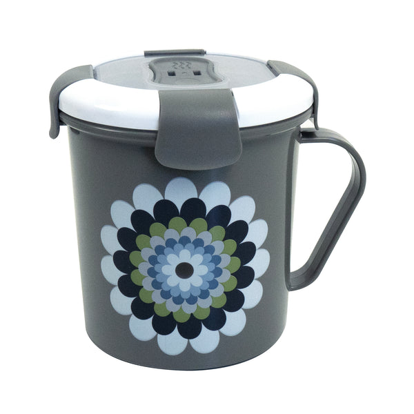 french bull Mandala Mosaic Flower 23oz Soup Mug