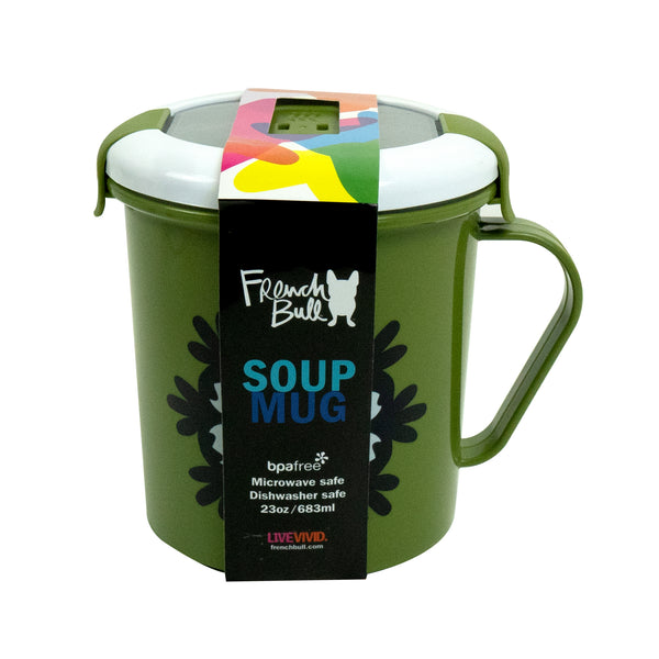 French Bull Mandala Sus 23oz Soup Mug