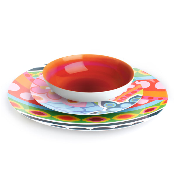 French Bull Pink Ombre 8" Large Bowl Bowl