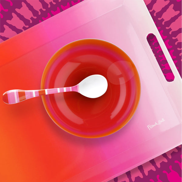 French Bull Pink Ombre 8" Large Bowl Bowl