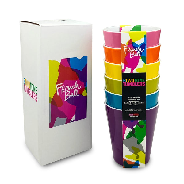 French Bull Rainbow 16oz Tumbler Set