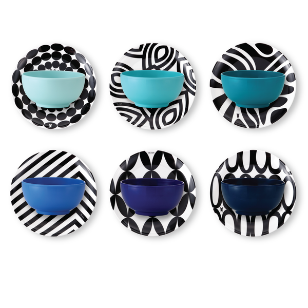 French Bull Shades Of Blue 4" Bowl Set Bowl