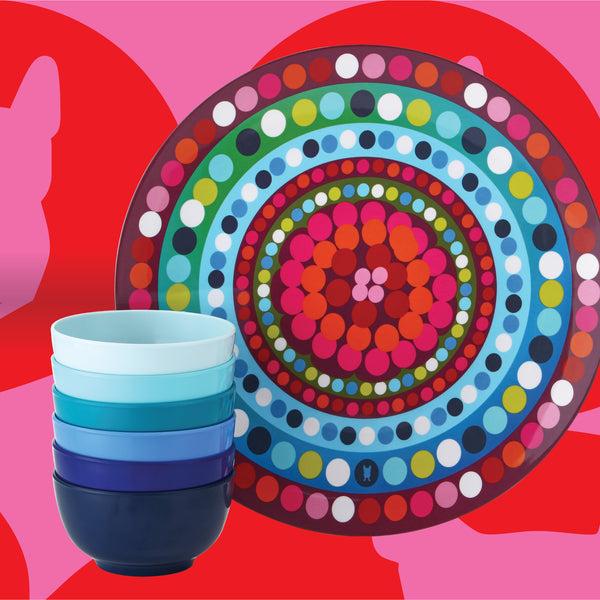 French Bull Shades Of Blue 5" Bowl Set Bowl