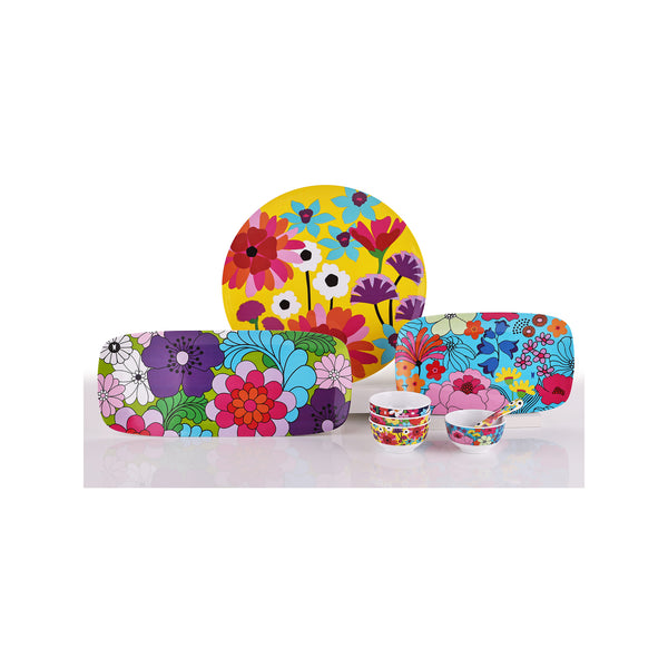 French Bull Garden Floral 4.5" Bowl Set Mini Bowl Set