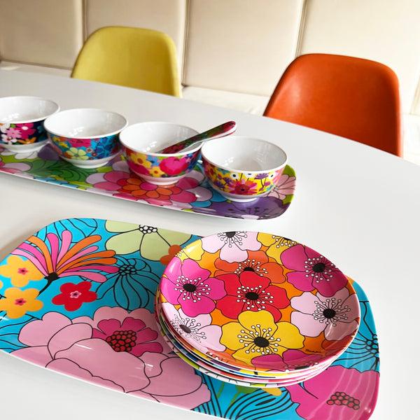 French Bull Garden Floral 4.5" Bowl Set Mini Bowl Set