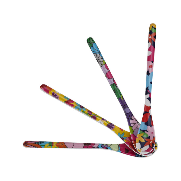 French Bull Garden Floral 7" Dessert Spoon Set Dessert Spoon