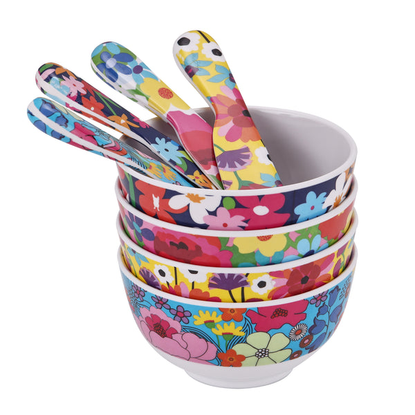 French Bull Garden Floral Spreader & Bowl Set Collection