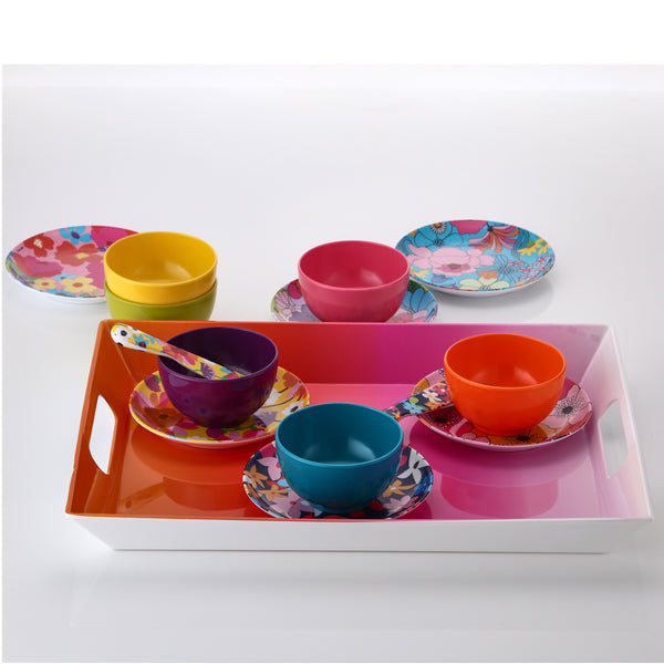 French Bull Garden Florals 6" Plate Set Appetizer Plate