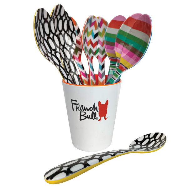 french bull Multi 9.5" Serving Spoon Set with Vessel - 9 Units Vessel