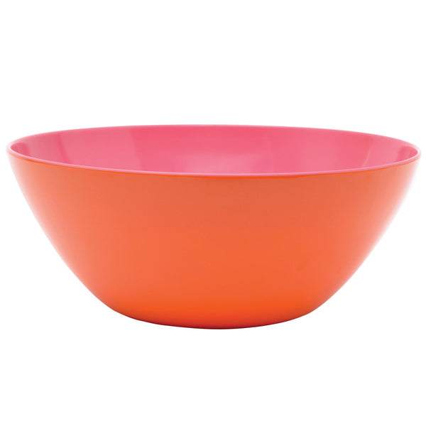 french bull Orange/Pink Two Tone 12.5" Bowl Two Tone Salad Bowl