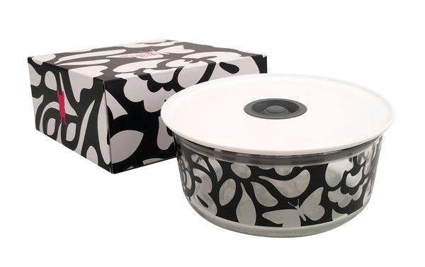 french bull Palais B&W 27oz Glass Storage Storage Container Set