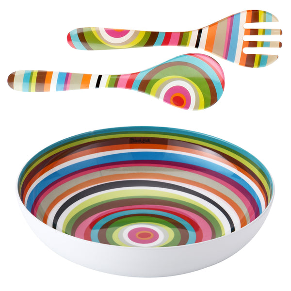 french bull Ring Serving Bowl & Server Set Collection