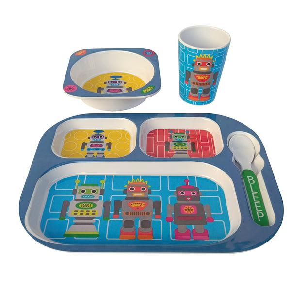 French Bull Robot Everyday Kids Set Kids Everyday Tray