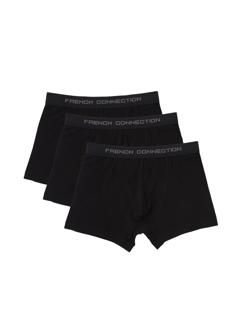 french connection 3 Pack French Connection Boxers Black/Black/Black