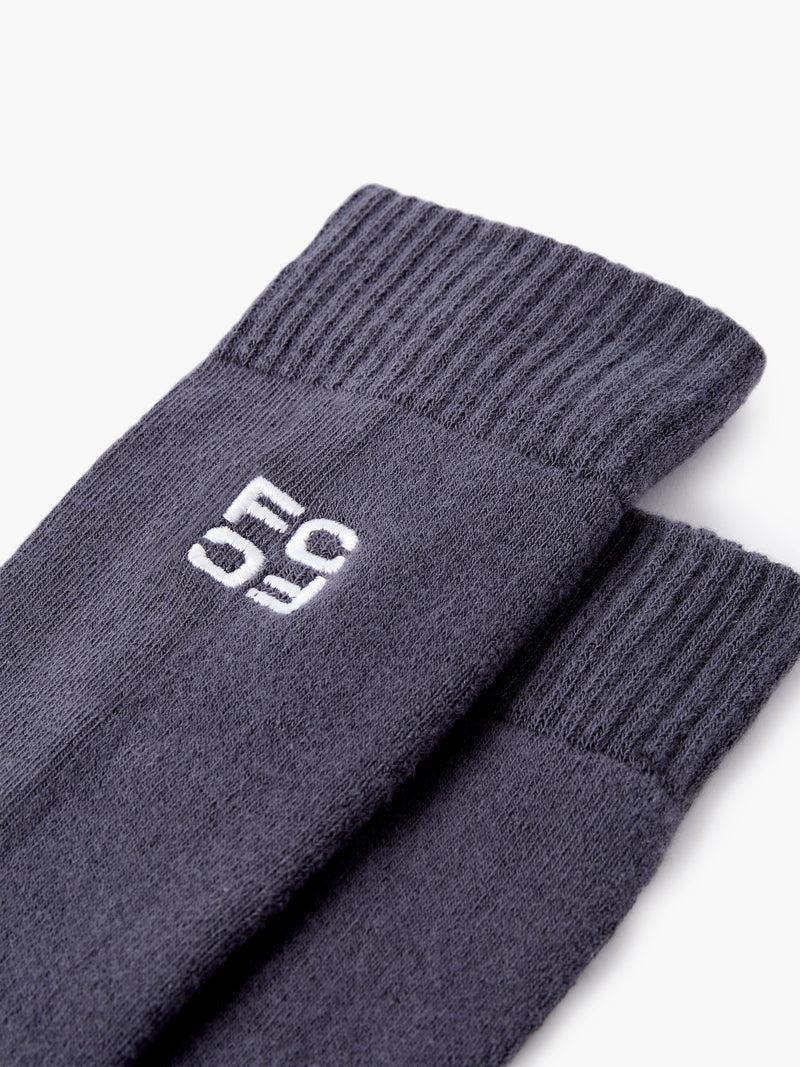 French Connection 3 Pairs Embroidered Sport Socks Black/Grey/White