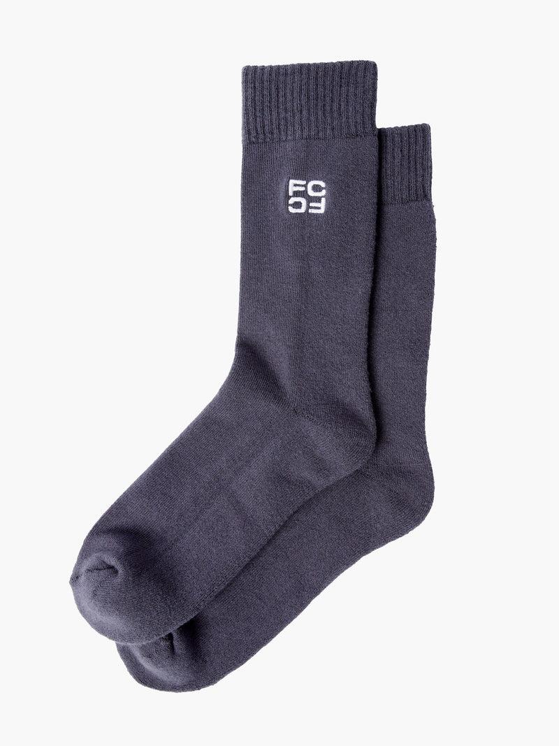 french connection 3 Pairs Embroidered Sport Socks Black/Grey/White