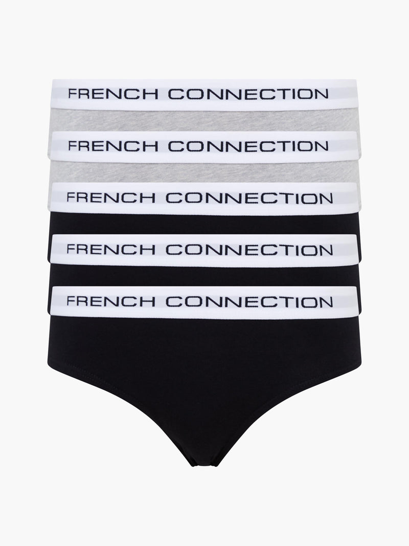 french connection 5 Pack French Connection Briefs Black/Black/Black/Grey/Grey