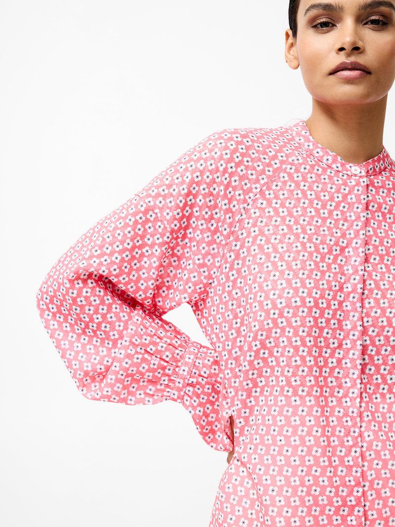 French Connection Abilene Fil Coupe Shirt Raspberry Pink