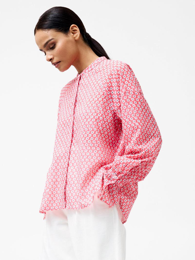 french connection Abilene Fil Coupe Shirt Raspberry Pink