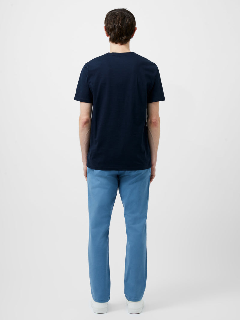 French Connection Abstract Steps Organic Graphic T-Shirt Marine