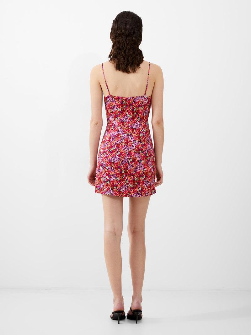 French Connection Andrea Ennis Eco Satin Slip Mini Dress Azalea