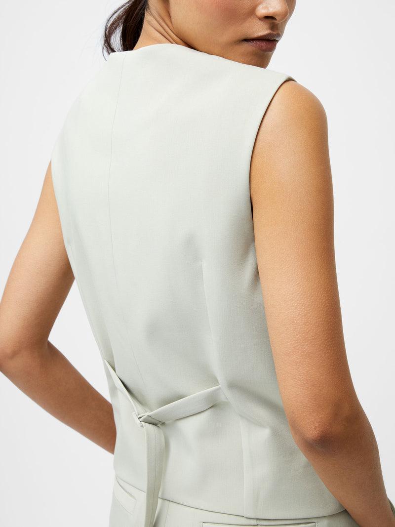 French Connection Angie Tailored Waistcoat Pistachio Green
