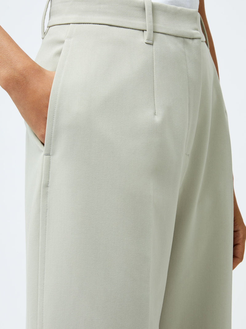 French Connection Angie Tailored Wide Leg Trousers Pistachio Green