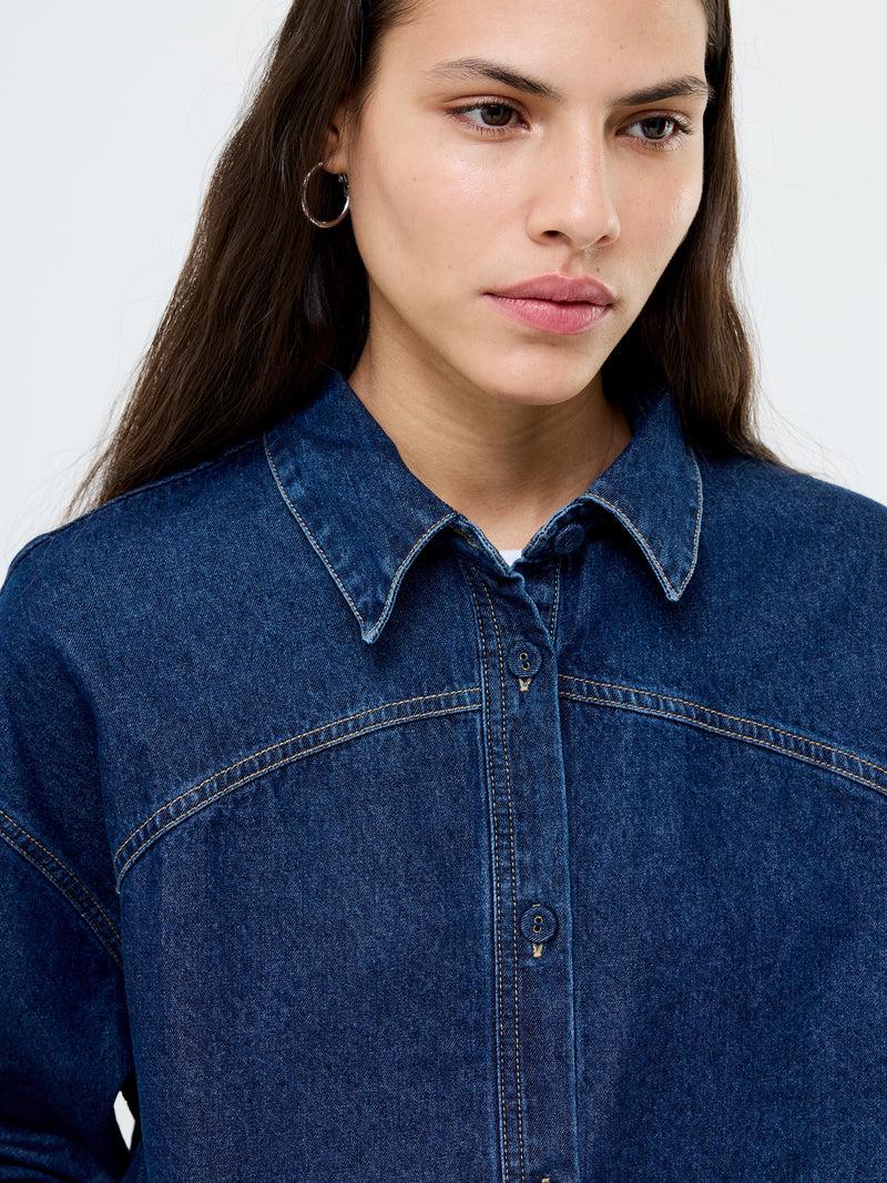 French Connection Archie Denim Cropped Shirt Archie Denim