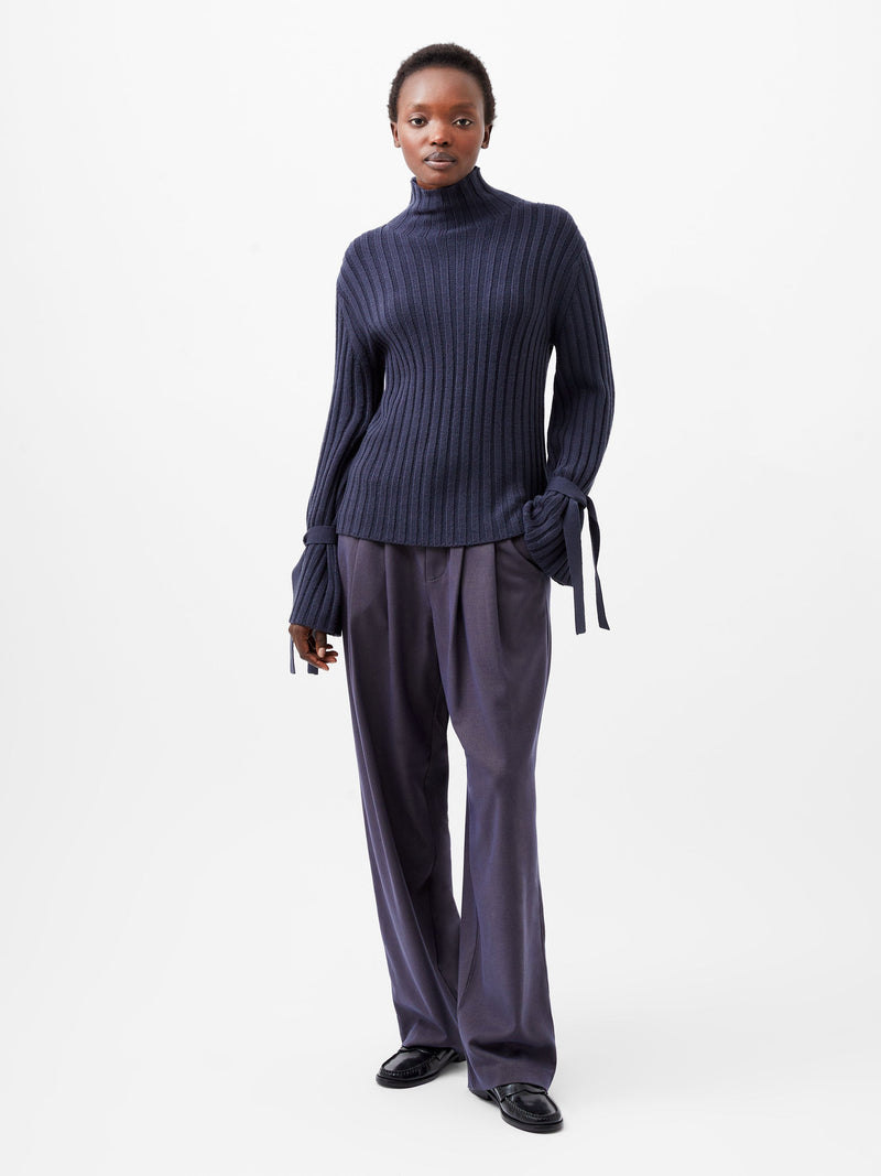 French Connection Babysoft Tie Sleeve Jumper Marine