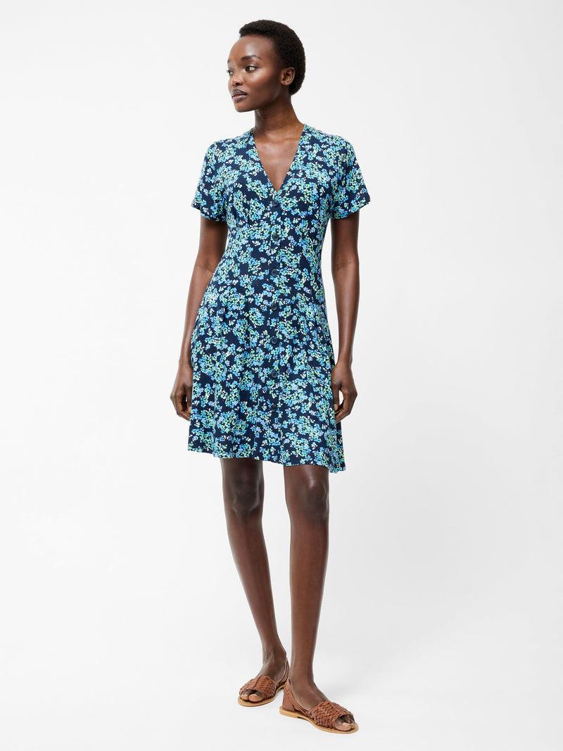 French Connection Benedetta Flippy Dress Midnight Blue