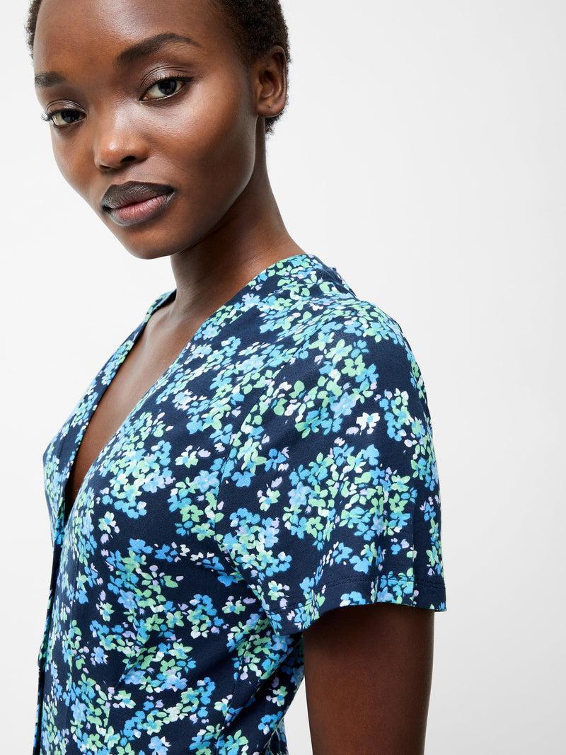 French Connection Benedetta Flippy Dress Midnight Blue