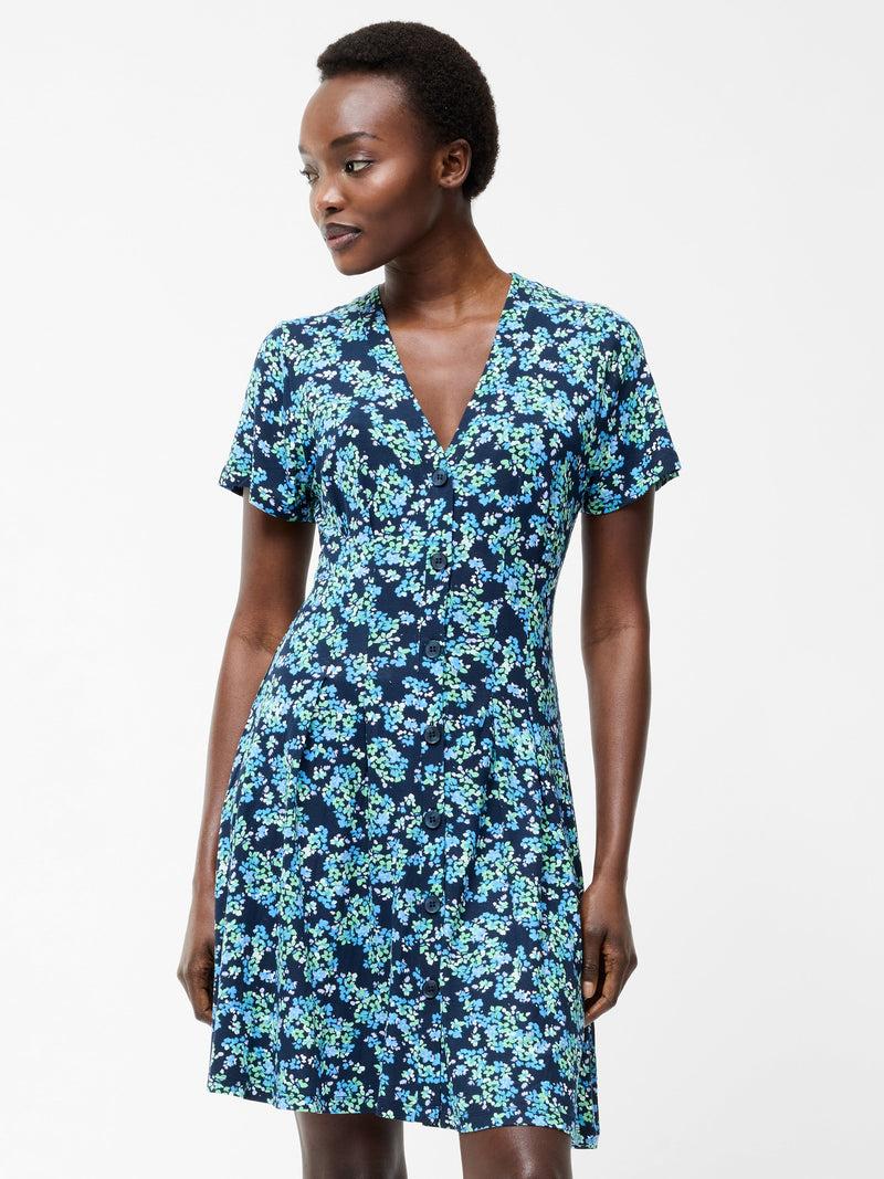 french connection Benedetta Flippy Dress Midnight Blue