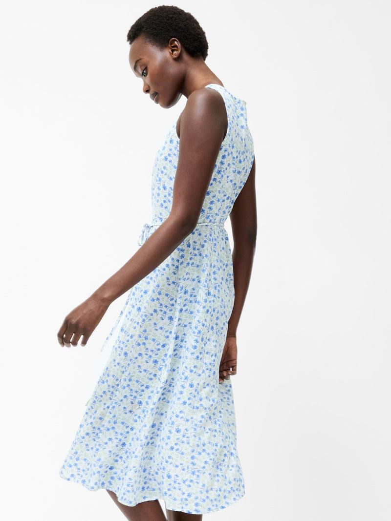 French Connection Camille V-Neck Sleeveless Dress Summer White