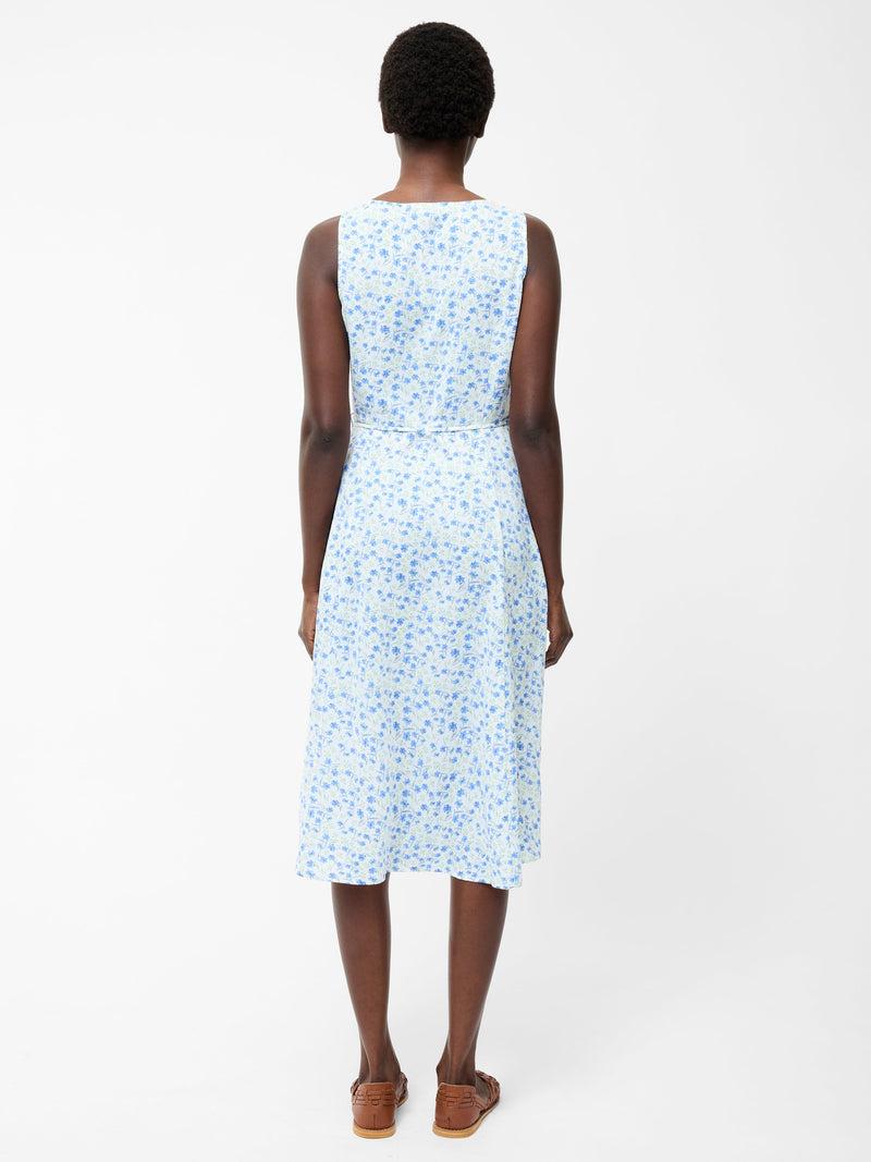 French Connection Camille V-Neck Sleeveless Dress Summer White