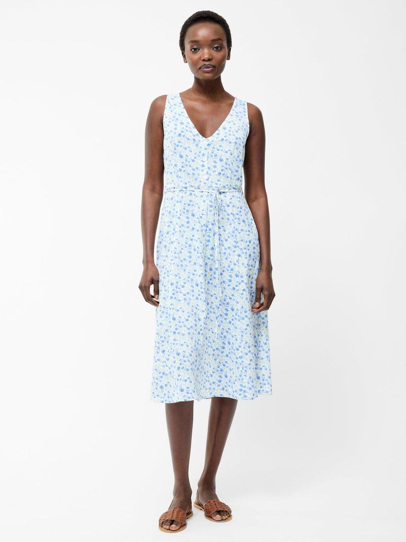 french connection Camille V-Neck Sleeveless Dress Summer White