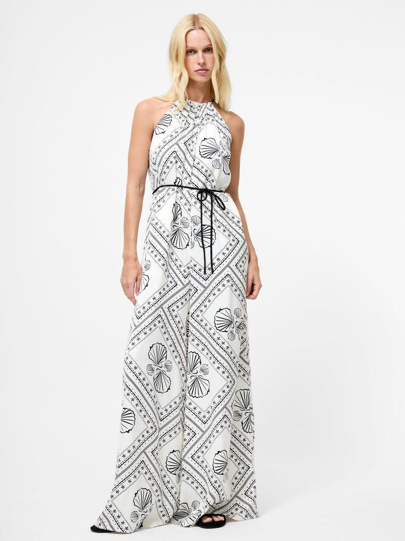 French Connection Catherine Damasco Jumpsuit White/Black