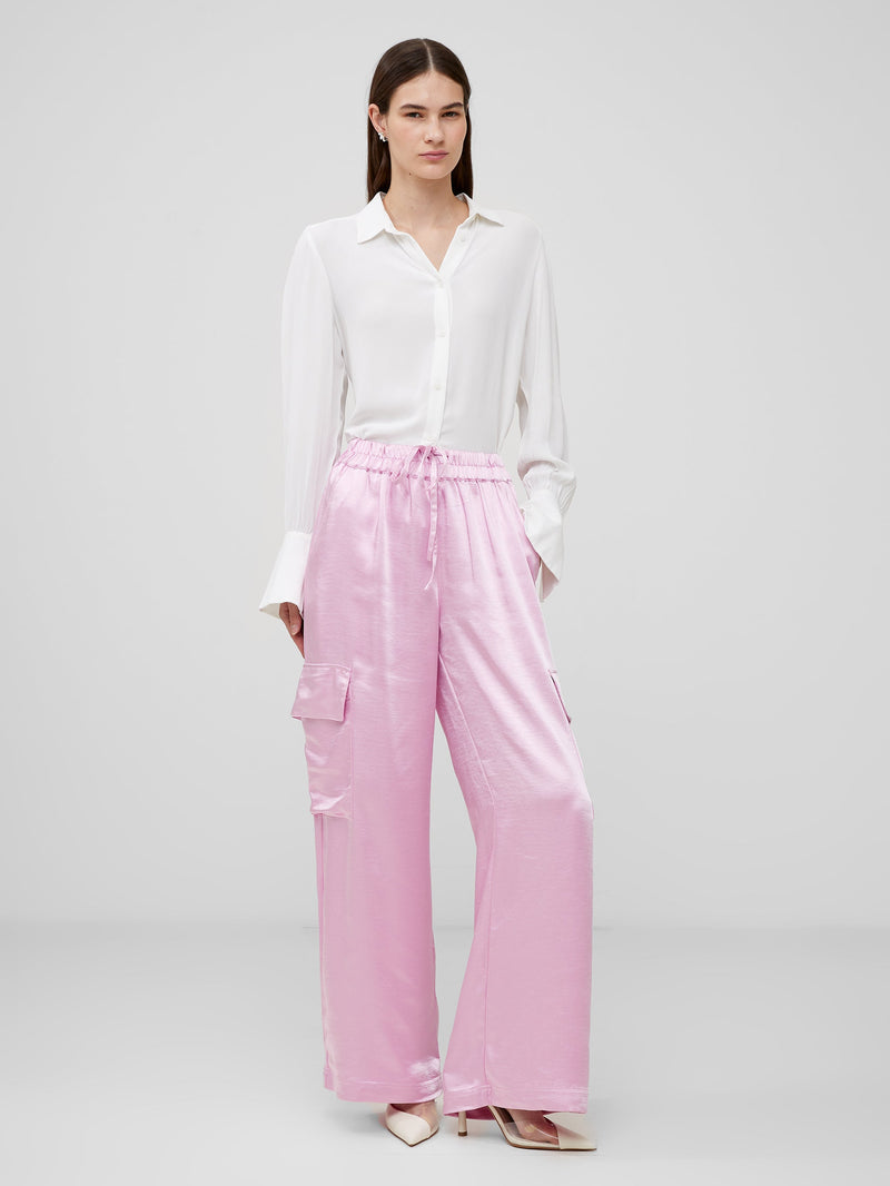 French Connection Chloetta Recycled Cargo Trousers Strawberry Shake