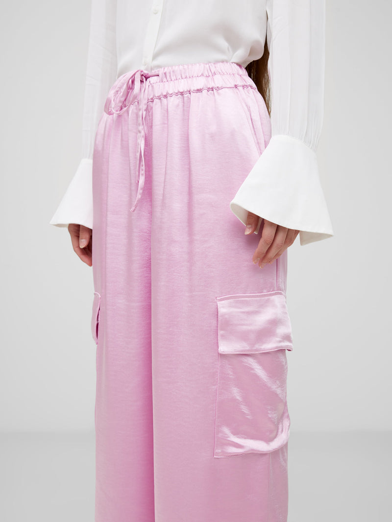 French Connection Chloetta Recycled Cargo Trousers Strawberry Shake