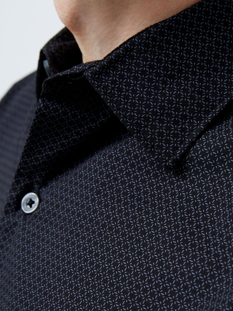 French Connection Classic Collar Printed Shirt Black Print